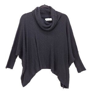 Free People Beach Split Back Pullover Sweater Small World Traveler Cowl Neck